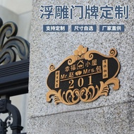 House Number Plate House Number House Number House Number Plate Household Creative Light Luxury Box 