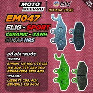 [MTVV] Disc brake pads ELIG SPORTS NUCAP CERAMIC EM047 For Fly Libterty Ves Sprint Ves Super Liberty