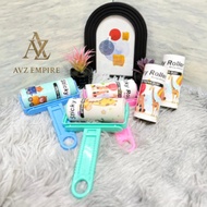 Sticky Lint Roller Pembersih Bulu Haiwan & Habuk-Refill Boleh Tukar (16cm)