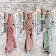 EMMA SATIN MATTE DRESS