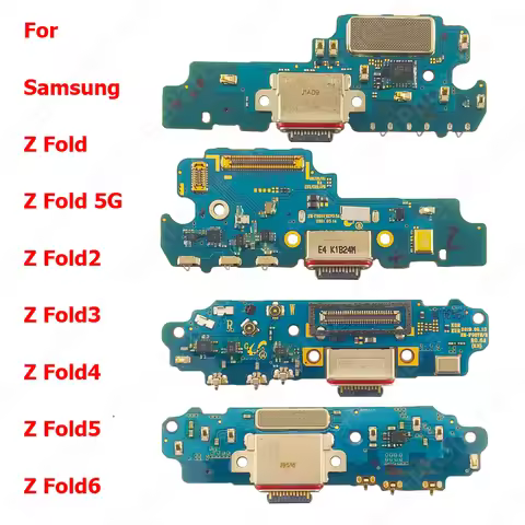 Charge Board For Samsung Galaxy Z Fold Fold6 6 Fold5 5 Fold4 4 Fold3 3 Fold2 2 5G Charging Port PCB 