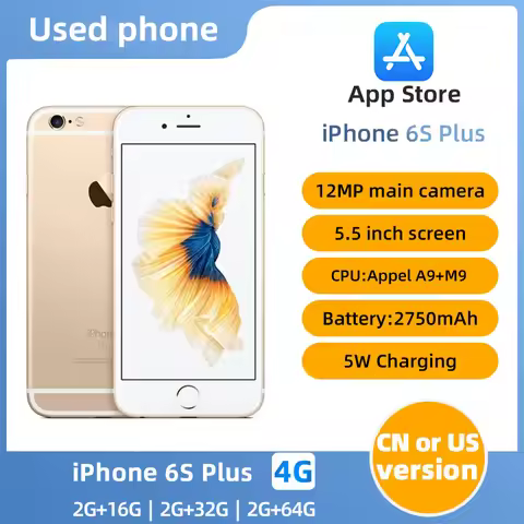 Apple iPhone 6S Plus 5.5"Original Unlocked 2GB RAM 16GB/64GB/128GB ROM Dual Core 12MP 4G LTE IOS A9 