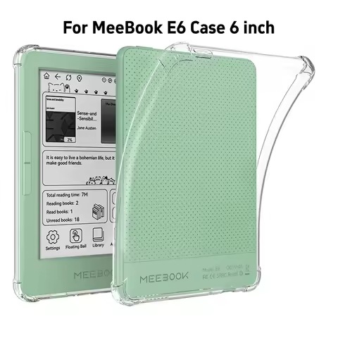 For MeeBook E6 Case 6" Transparent Airbags Soft Silicone TPU Protection Shockproof Accessories For M