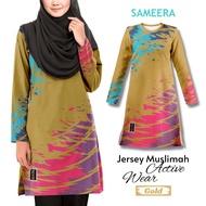 Active Wear Jersey Muslimah | Woman | Gold | XS-4XL |