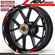 ADV350 Wheels Stickers Reflective Protector Rim Decals Motorcycle Accessories Tires Strips For Honda