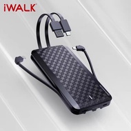 ►☂iwalk power bank large capacity comes with four lines two-way fast charging crocodile pattern travel mobile power supp