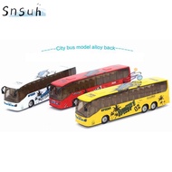 SNSUH Extended Bus Toys Hobbies Bus Shape Light and Music Pull Back