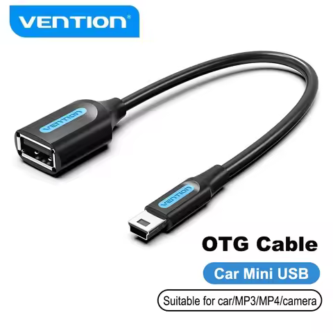 Vention Mini USB OTG Adapter Cable Mini USB Male to USB 2.0 Female for Tablet Samsung Macbook Pro US