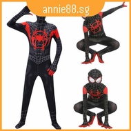 Spiderman Fashionable Into The Spiderverse Miles Morales For Cosplay Costume