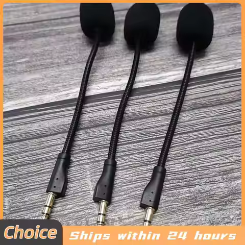 Replacement 3.5mm Microphone E-Sports Game Headset Mic MIC Boom Flexible Microphone for Logitech G P