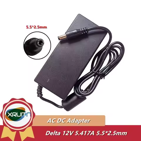 Delta DPS-65VB Adapter 12V 5.417A EA10521C-12 Charger For NAS AS3202T AS4002T QNAP NAS TS-269 TS-259