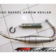 knalpot rx king arrow kevlar