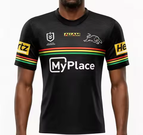 2026 NRL Olive Jersey Rugby Jerseys Training Suit 3D Printed Summer Sports Breathable Quick Drying T