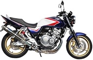 TS-R (TSR) Full Exhaust Muffler E21 Exhaust Pipe: Polished Titanium Silencer: Twill Carbon Silencer Body Dimensions: φ3.9 x L: 18.9 inches (100 mm) CB400SF Revo [NC42](08-) CB400SB Revo [NC42] (08-)