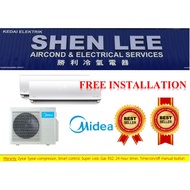 MIDEA MSAG Xtreme Cool R32 1.0HP 1.5HP 2.0HP 2.5HP Non-Inverter Aircond with Install (Optional)