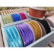 Glitter Ribbon Use To Make A Strap 1 Cm Per Yard Decorative Tape Bright Colors