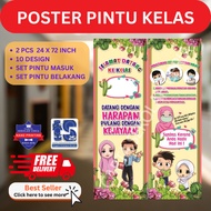 1 DAYSHIP SAVE! Welcome Poster Set Full Door Classroom Regulation/ Size 2x6 feet x 2pcs (10 Design)