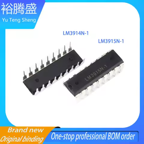 Nieuwe Originele LM3914N-1 LM3915N-1 LED Bar Grafiek Display Driver Chip Inline DIP18