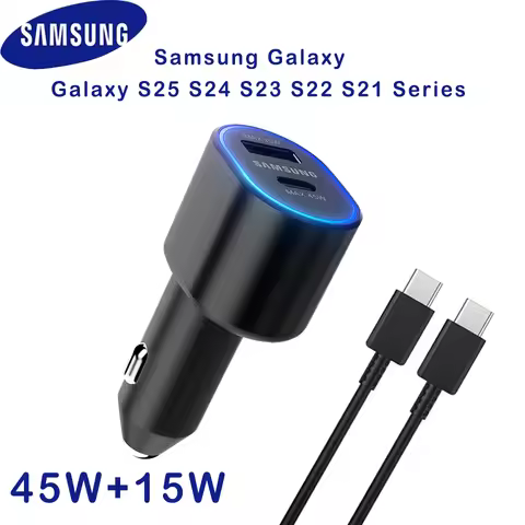 Samsung Phone Car Charger 45w Pd Supercharger Auto Usb Type C Samsung Galaxy S25 Plus S24 Ultra S23 