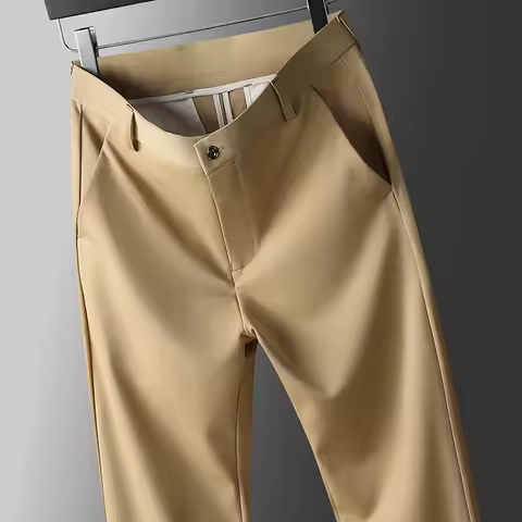 29-42 Men's Fashion Business Casual Suit Pants Long Pants Men's Elastic Straight Sleeve Formal Pants