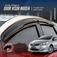 Toyota Vios 2008 To 2013 Toyota Vios NCP93  Door Visor Mugen Style 8 cm Width 1.8 mm Thickness Rain 