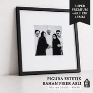 Premium Photo Frame + Print Size 30x30 and 40x30 Fiber Frame with Acrylic
