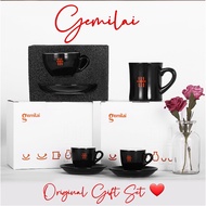 Gemilai Coffee Gift Cup Mug Glass Set Espresso Cappuccino Coffee Mug Original Gemilai