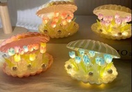 塑料貝殼發光鬱金香小夜燈