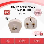 MK 646 WHI 13A Heavy Duty 3 PIN Bakelite PLUG TOP SIRIM