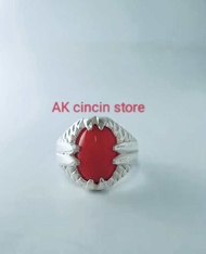 Cincin Batu Marjan Asli;