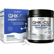 GHK-Cu Copper Peptide Supplement, 60 Capsules | 6-in-1 Peptide Complex, For & Hair, Easy to Absorb