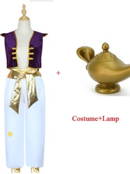halloween Cosplay Costume Prince Aladdin Kids Boy Light Clothing Children's Resiki Set