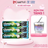 Combo 3 Kem Đánh Răng Closeup Giúp Làm Trắng Răng Tự Nhiên Sau 2 Tuần Với Chiết Xuất Dừa Và Than Hoạ