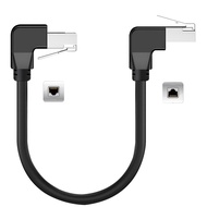 Industrial Grade 90Β° Connector Ethernet cable Cat6a Flexible Network cable RJ45 STP Shielded Cable F
