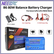 (24h Delivery) IMAX B6 80W Charger Balance Battery Lipo NiMh Li-ion Ni-Cd Digital RC Discharger Free