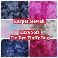 Ultra Soft Tie-Dye Fluffy Rug Luxury Bedroom Carpet