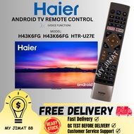 HAIER SMART ANDROID TV REMOTE CONTROL H43K6FG/H43K66FG/HTR-U27E