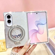Case for Galaxy Z fold 8 ultra 8/7/6/5 ,Luxury Diamond Plating Sparkle Glitter Water Ripple Magnetic