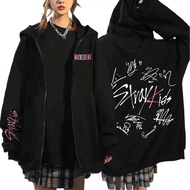Korean Fashion Stray Kids Maxident Skzoo Zipper Hoodie Men Women's Harajuku Zip Up Coat Hoodies Clothes Hooded Sweatshirts Kpop XXS-4XL