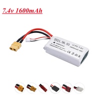 Brand new High Quality 7.4v 1600mAh Lipo RC Helicopter Car Boat s Spare Parts 2s 7.4v T/JST/XT30/XT6