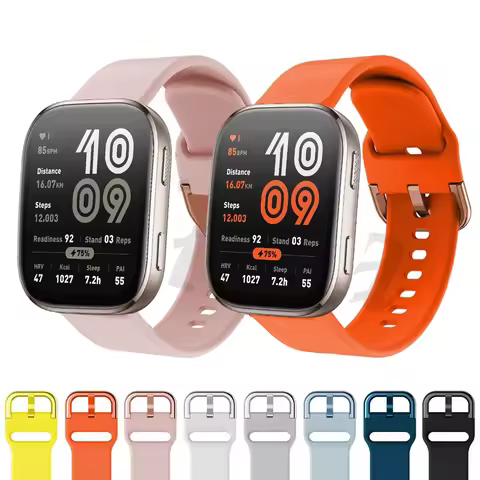 Silicone Band For Amazfit Bip 6 5 Bip6 Strap Smart Watch Quick 22mm Sports Breathable Wristband For 