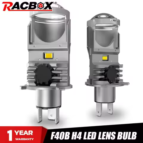 F40B LED H4 Lens Bi-led Mini H4 Projector Headlight Bulbs Lenses Head Lamp Turbo LED Bulb High Low L