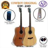 Gitar Cowboy GW 240 NA/NS akustik elektrik Original