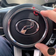 Perodua Ativa Steering Centre O-Ring Chrome Plated Decoration Steering Chrome Ring Steering Ring