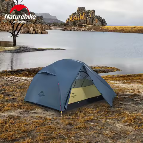 Naturehike Ultralight 15D Upgraded Star River Camping Tent 2 Person 4 Season 15D Silicone Tent With 