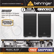 Behringer DR110DSP 1000W 10" Powered Speaker with Bluetooth (DR-110DSP / DR 110DSP)