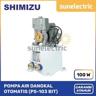 Shimizu PS-103 Pompa Air Dangkal (100 W) Daya Hisap 9 Meter Otomatis