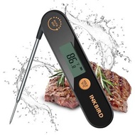 INKBIRD IHT-1X 肉類溫度計，帶可折疊探針，IPX5 防水，可充電數位食品溫度計，適用於燒烤、油炸