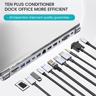 12 in 1 USB C Hub Type-C Expansion Dock USB Hub Suitable for Laptop Expansion Docking Station