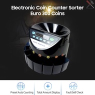 FR206 Mesin Penghitung Uang Koin Euro 300 Digital Mini Otomatis 220V U